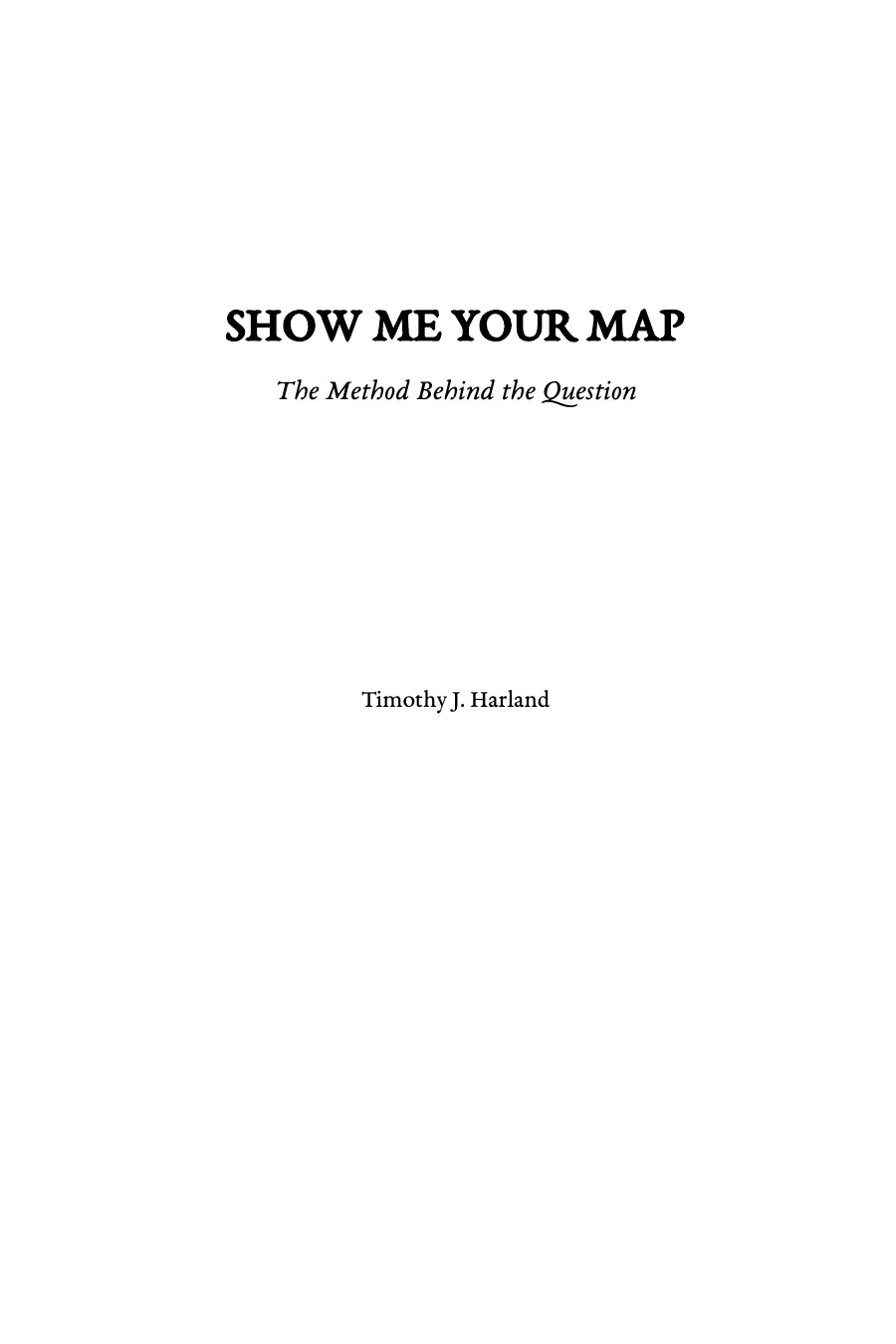 Show Me Your Map cover