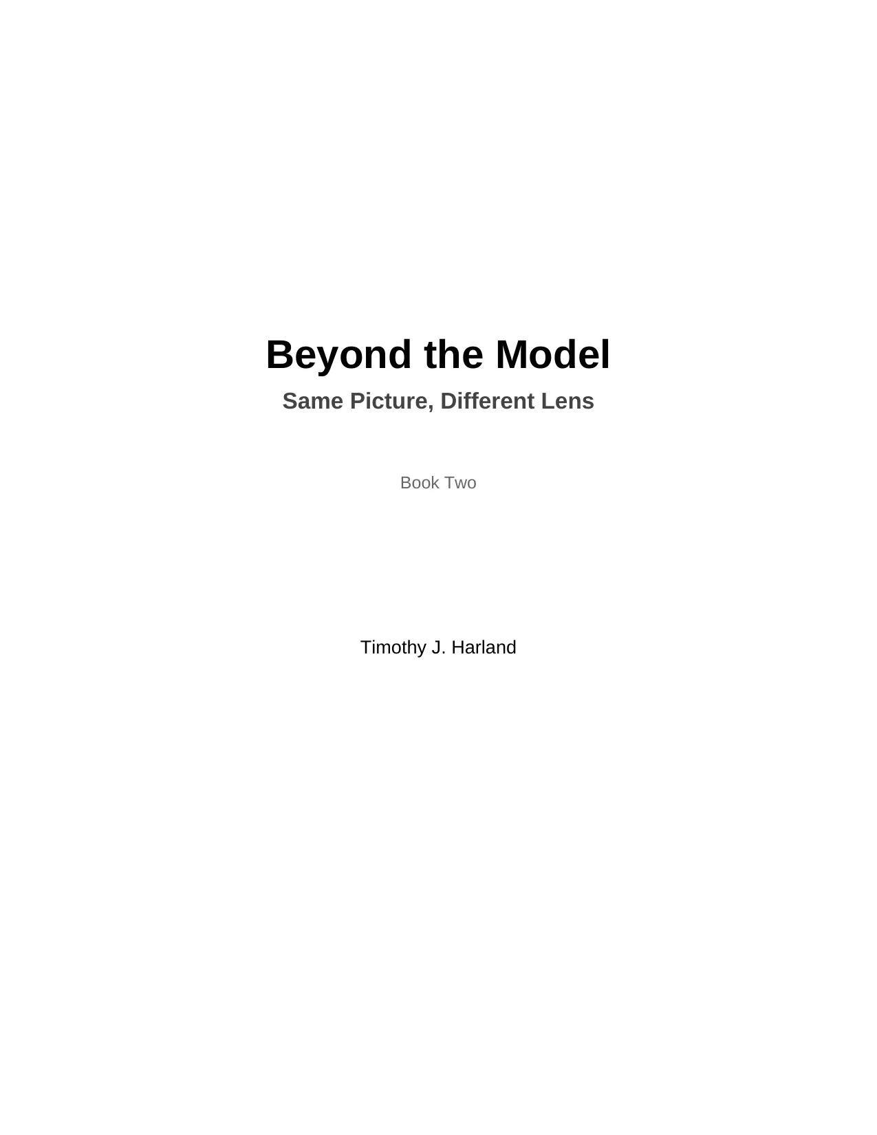 Beyond the Model cover