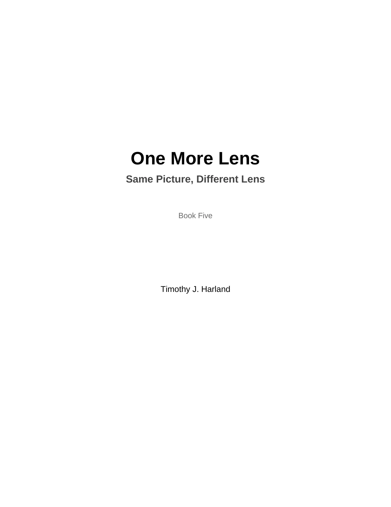 One More Lens cover